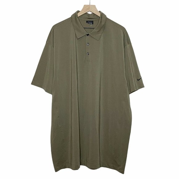 Nike Other - Nike Golf Green Textured Short Sleeve Polo